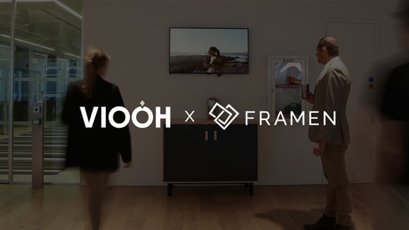 VIOOH and FRAMEN Unite to Unleash the Power of Digital Out-of-Home Advertising